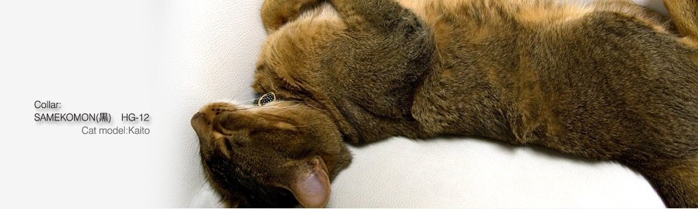 猫の首輪 Samekomon (あずき)