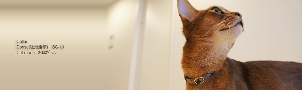 猫の首輪 Donsu(牡丹唐草)